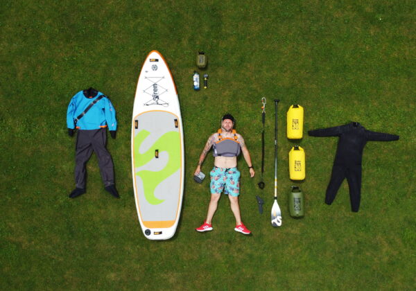 Wildwasser SUP auf dem Lech